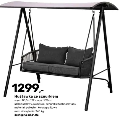 Huśtawka ze sznurkiem promocja w Bricomarche