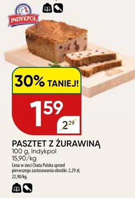 Pasztet z żurawiną Indykpol promocja w Chata Polska
