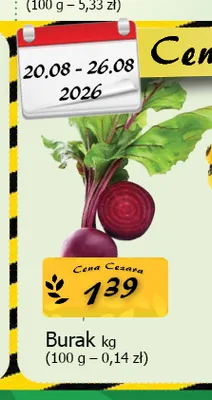 Burak promocja w CEZAR Delikatesy