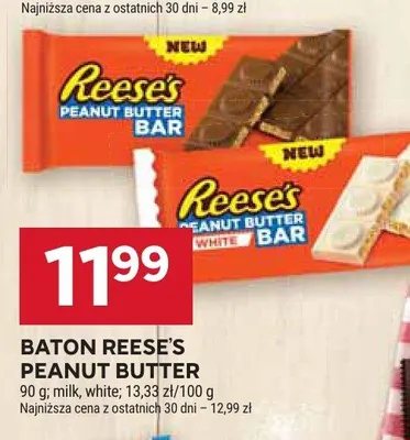 Baton Reese's Peanut Butter White promocja w Stokrotka