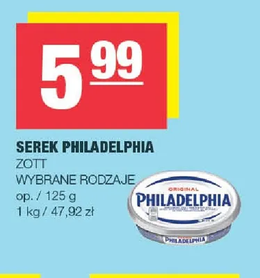 Serek Philadelphia Zott promocja w SPAR