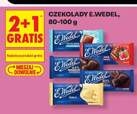 Czekolada truskawkowa E.Wedel promocja w Biedronka