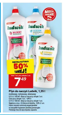 Płyn do naczyń Ludwik cytrynowy promocja w Twój Market