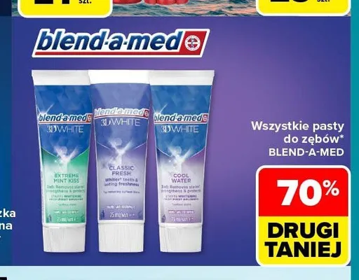 Pasty do zębów Blend-a-med promocja w Carrefour