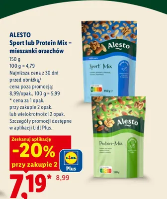 Mieszanka orzechów Alesto Protein-Mix promocja w Lidl