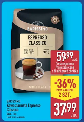 Kawa ziarnista Espresso Classico promocja w Aldi