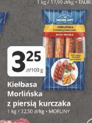 Kiełbasa Morlińska z piersią kurczaka Morliny promocja w Marketvita