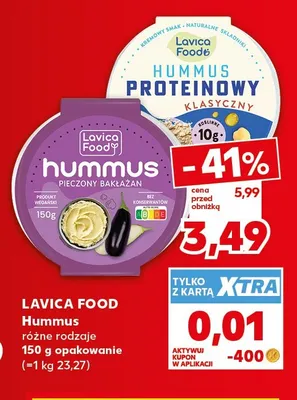 Hummus pieczony bakłażan Lavica Food promocja w Kaufland