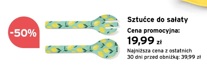 Sztućce do sałaty promocja w Tchibo