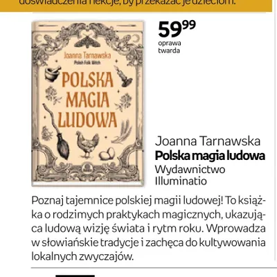 Książka Polska magia ludowa Joanna Tarnawska oprawa twarda promocja w Empik
