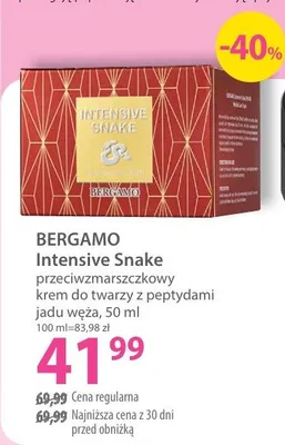 Przeciwzmarszczkowy krem do twarzy z peptydami anti wrza Intensive Snake promocja w Hebe