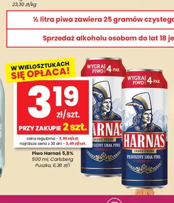 Piwo Harnaś 5,8% promocja w emma MARKET