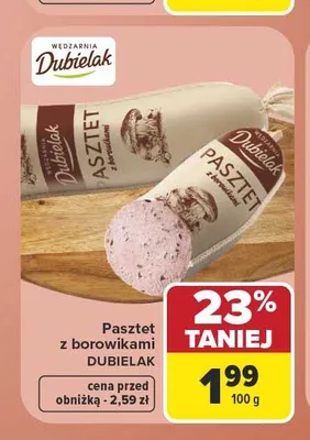 Pasztet z borowikami Dubielak promocja w Carrefour