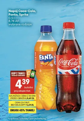 Napój Sprite promocja w Delikatesy Centrum