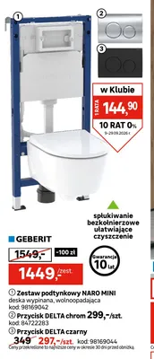 Przycisk Delta chrom Geberit promocja w Leroy Merlin