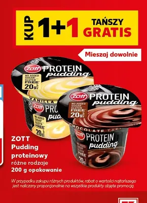 Pudding proteinowy czekoladowy Zott promocja w Kaufland