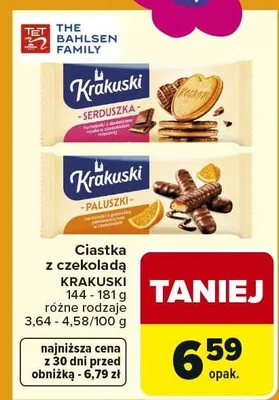 Ciastka z czekoladą Serduszka promocja w Carrefour Market