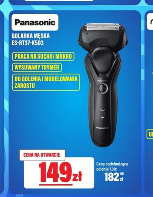 Golarka męska Panasonic ES-RT37-K503 promocja w RTV EURO AGD