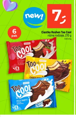 Ciastka Roshen Too Cool Choco 6-pak promocja w Dealz