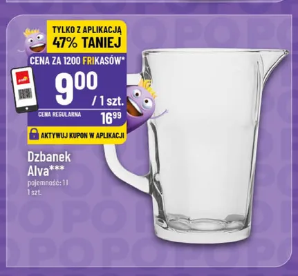 Dzbanek Alva 1 l promocja w POLOmarket