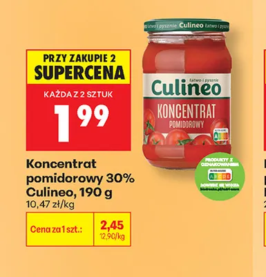 Koncentrat pomidorowy 30% Culineo promocja w Biedronka