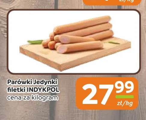 Parówki Jedynki filetki Indykpol promocja w Społem Częstochowa