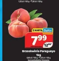 Brzoskwinia Paraguayo promocja w Delfin