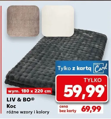 Koc różne wzory i kolory promocja w Kaufland