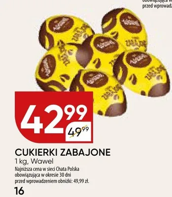 Cukierki zabajone promocja w Chata Polska