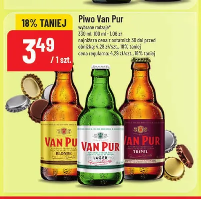 Piwo Van Pur Lager promocja w POLOmarket