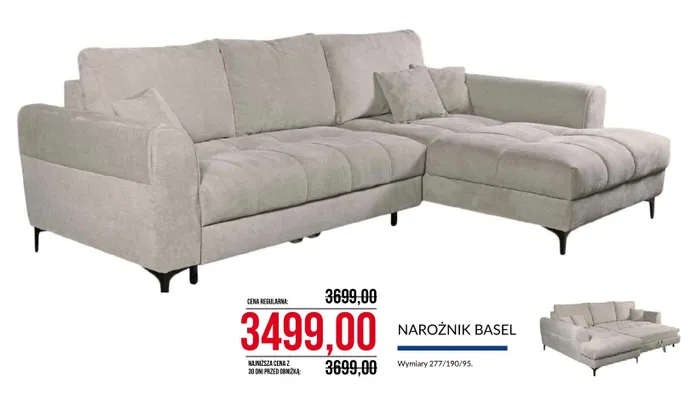 Narożnik Basel Abra Meble promocja w Abra Meble