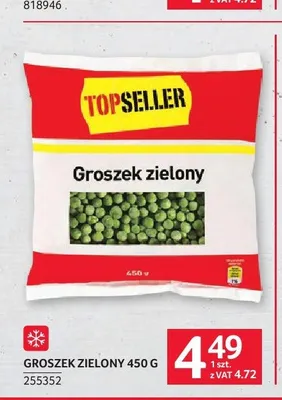 Groszek zielony Topseller promocja w Selgros