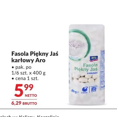 Fasola Piękny Jaś karłowy Aro promocja w Makro