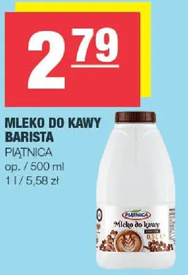 Mleko do kawy Barista promocja w SPAR