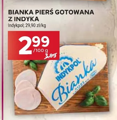 Bianka pierś gotowana z indyka Indykpol promocja w Stokrotka