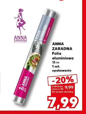 Folia aluminiowa 18 m Anna Zaradna promocja w Kaufland