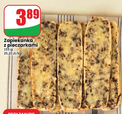 Zapiekanka z pieczarkami promocja w Dino
