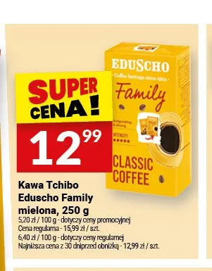 Kawa mielona Tchibo Eduscho Family 250g promocja w Twój Market