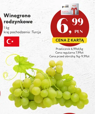 Winogrona rodzynkowe promocja w Market Point