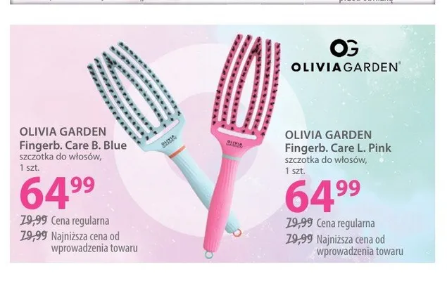 Szczotka do włosów OLIVIA GARDEN Fingerb. Care B. Blue promocja w Hebe