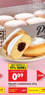 Pączek z nadzieniem promocja w Biedronka