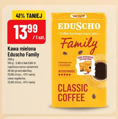 Kawa mielona Eduscho Family promocja w POLOmarket
