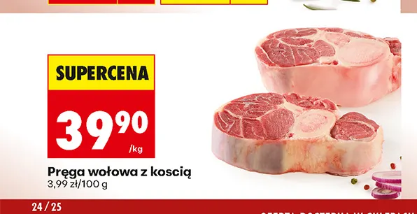 Pręga wołowa z kością promocja w Biedronka