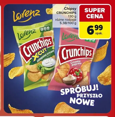 Chipsy Crunchips Creamy Paprika Lorenz promocja w Carrefour Market
