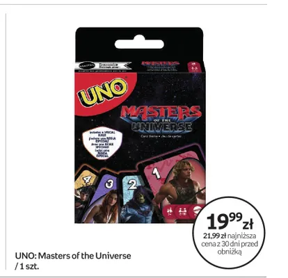 Gra karciana UNO: Masters of the Universe promocja w Empik