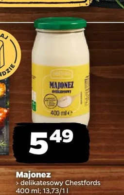Majonez Fittio Light 30% Chestfords promocja w Netto