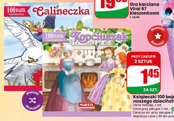 Książeczki 100 bajek naszego dzieciństwa Martel promocja w Dino