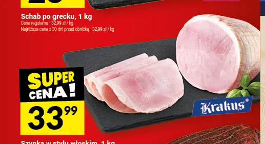 Szynka w stylu włoskim Krakus promocja w Twój Market