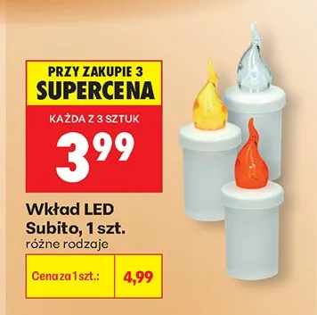 Wkład LED Subito, różne rodzaje promocja w Biedronka