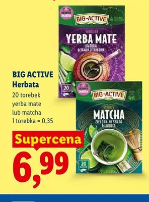 Herbata Big Active Yerba Mate promocja w Lidl